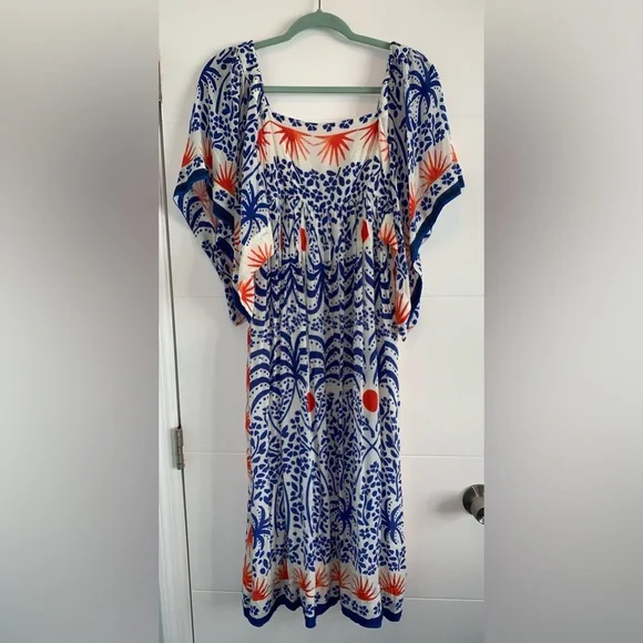 gloria midi dress Gloria Floral Midi Dress in Ecru